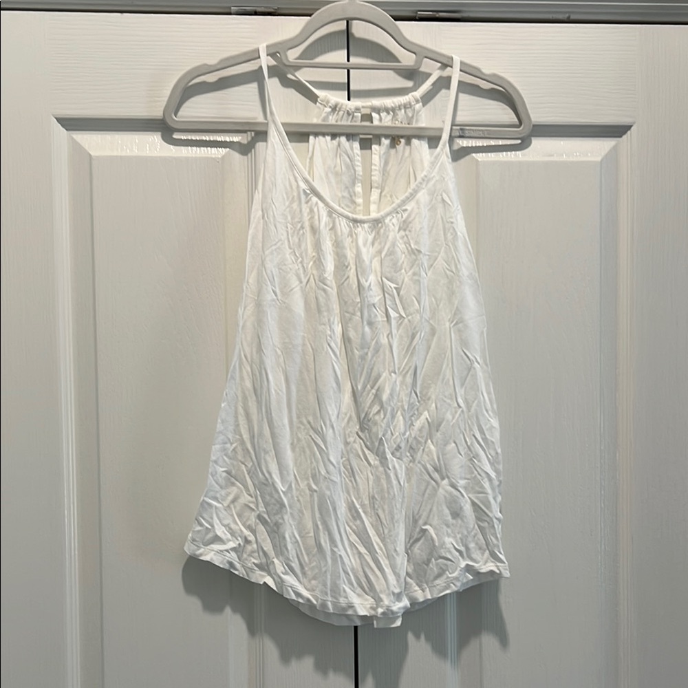 Lilly Pulitzer White Ruched Tank Top
